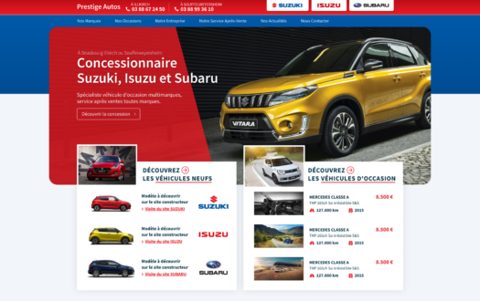Site web du Garage Kervella par Studio Granit